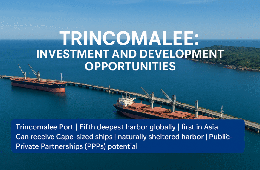 Trincomalee marine investment